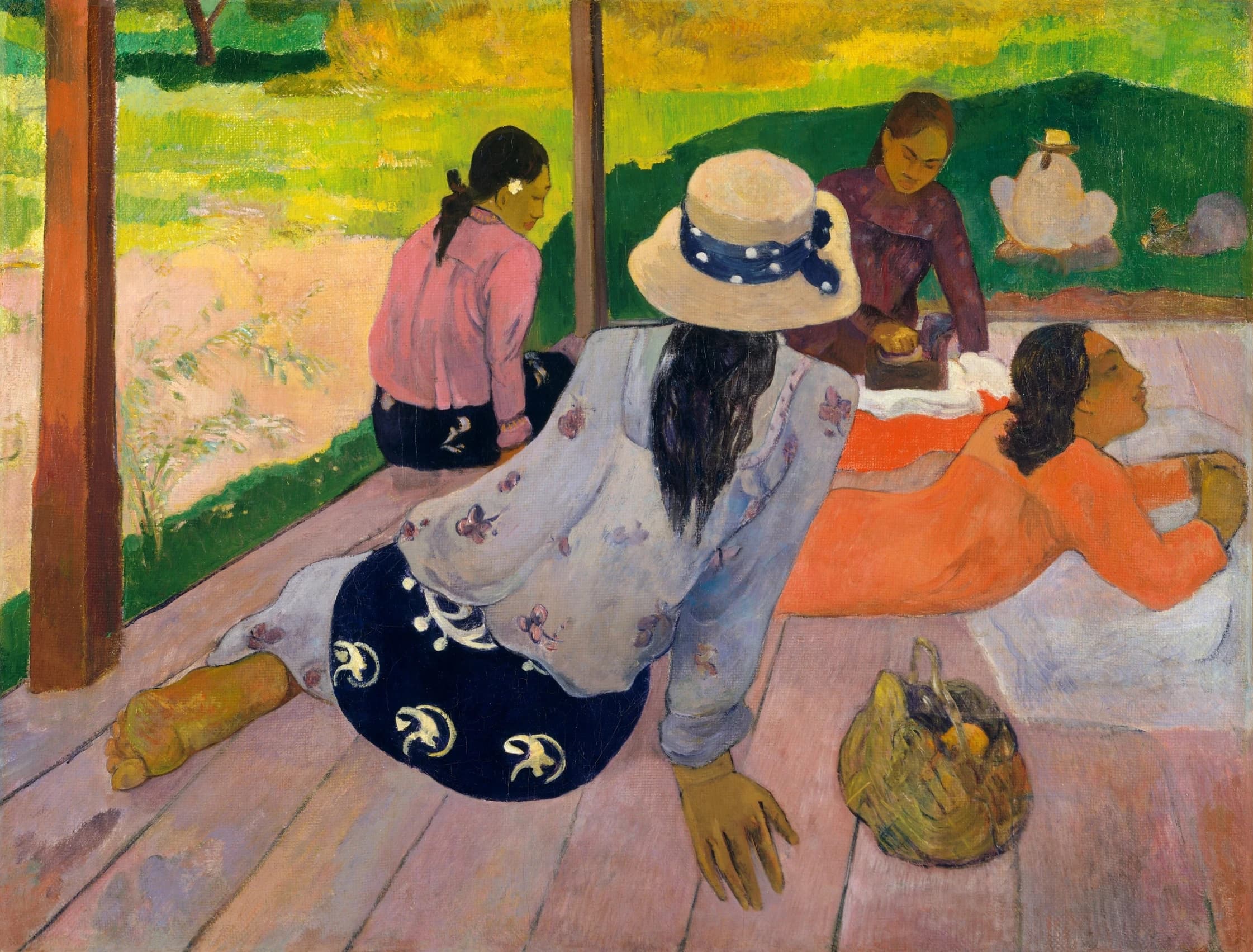 Photo of The Siesta painting by artist Paul Gauguin