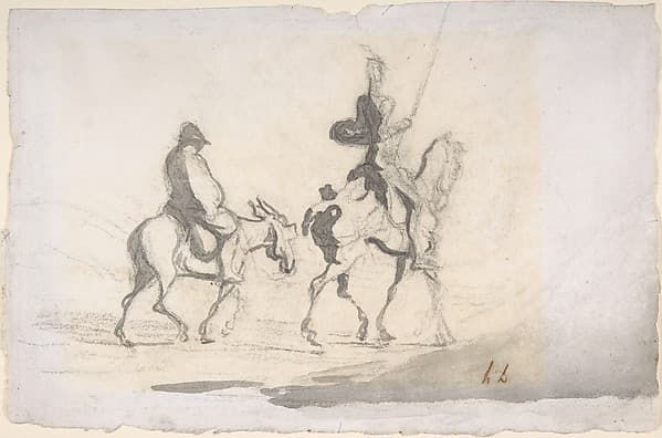 Artwork of Don Quixote and Sancho Panza