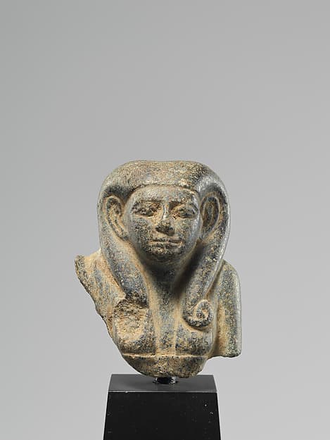 Artwork of Upper half of a woman from a pair or group statue