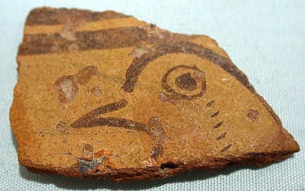 Artwork of Decorated Jar Fragment