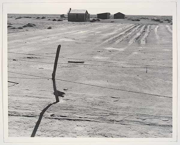 Artwork of Abandoned Farm in the Dustbowl, Coldwater District, near Dalhart, Texas, June