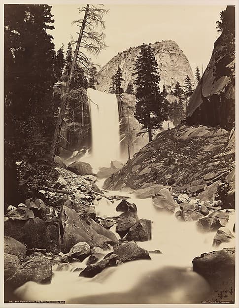 Artwork of Vernal Fall, Yosemite